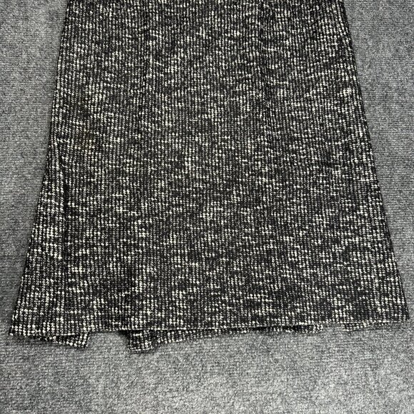 Banana Republic Skirt Womens 4 Black Cotton Wool Italian Pencil Side Zip Vents - Picture 2 of 7